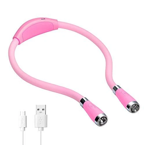 Neck Reading Light Book Night Light Hands Free Flexible Torch Lights for Reading