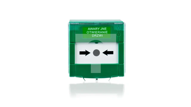 BOUTON DE SORTIE de secours, vert, double, volet de sécurité APWK-DP ...