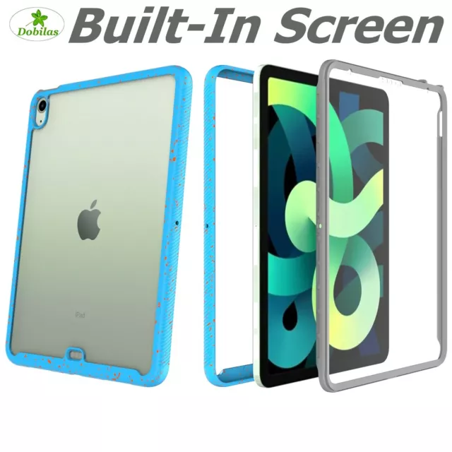 Case Cover For Apple iPad 7 8 Gen, Air 4 iPad Mini 4 5 Built-in Screen Protector