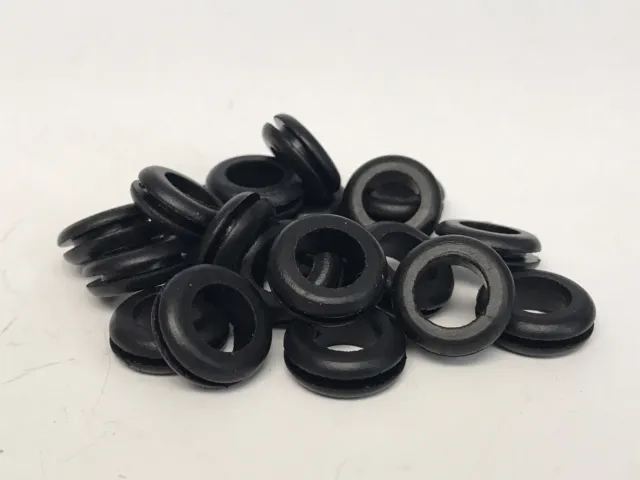 (20) RUBBER WIRE HOLE GROMMETS. FITS 3/8” HOLE. Free Shipping.
