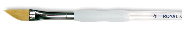 Cepillo de daga Royal Lannickel agarre suave taklon dorado - 3/8" de ancho -SG190-3/8
