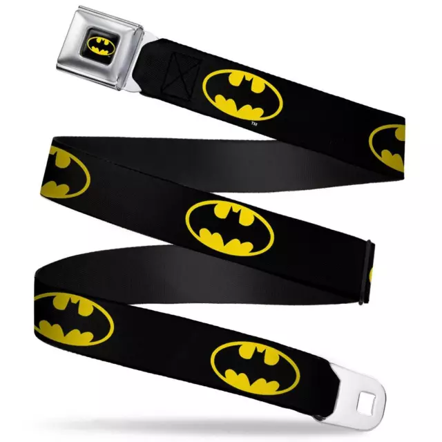 BATMAN Gürtel USA Seatbelt Style Edelstahl original DC Comics gelb no shirt