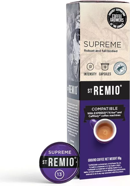 Coffee Expressi/ Caffitaly Compatible SUPREME Capsules 10Pk 80G