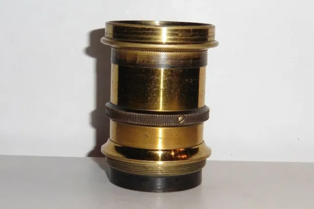 Antikes Messing-Objektiv - Blende 8-64 - Hersteller unbekannt - passend für M 43 2