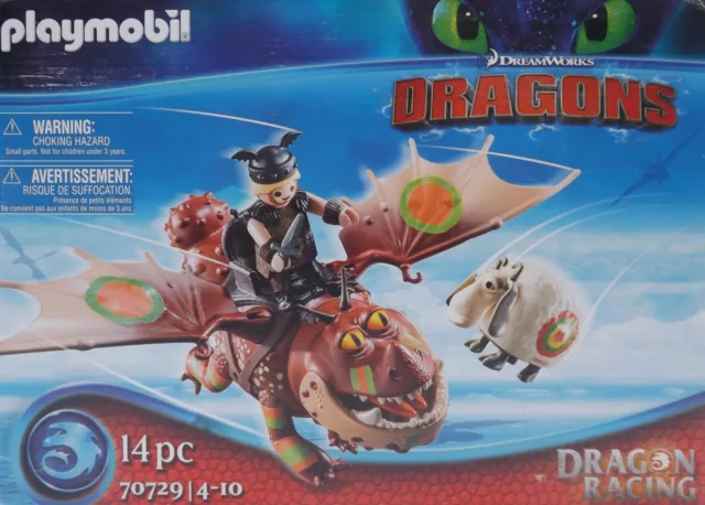 Playmobil® DreamWorks Dragons 70729 - Dragon Racing: fischbein und Fleischlops