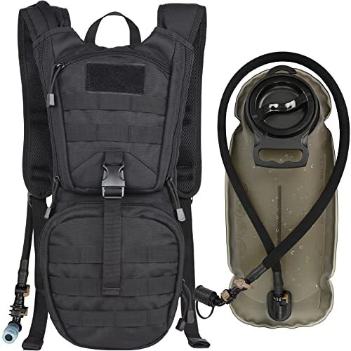 Tactical Molle Hydration Pack Backpack with 3L TPU Water Bladder, Military
