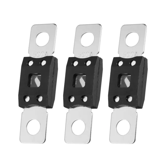 3uds 500A 12V Alta Corriente Fusible para Coche Camión Audio CD Fusibles Soporte