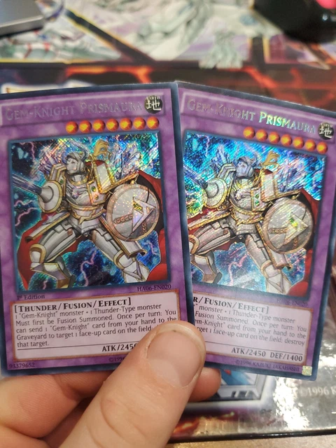 Yugioh Gem-Knight Prismaura Secret Rare HA06-EN020 1st Ed Lightly Played