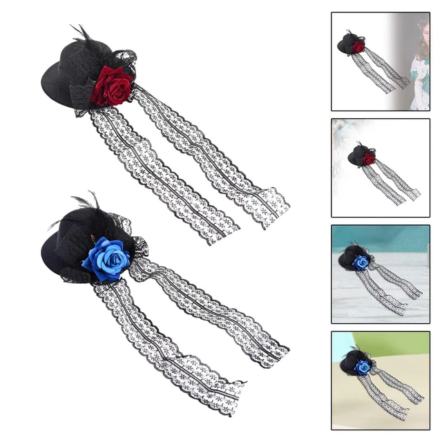 STEAMPUNK MINI TOP Hat Hair Accessories Womens Girls Fancy Dress Hair
