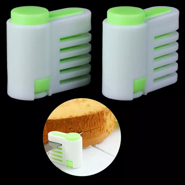 2pcs DIY Cake Slicers 5 Layers Cake Pie Slicer Sheet Guide Cutter Bakeware TH`PN