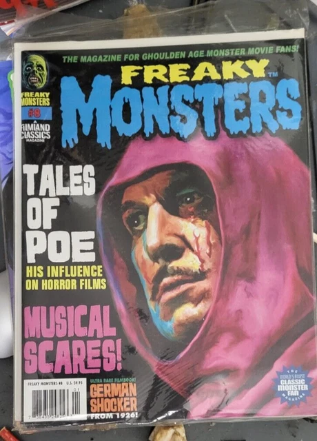 Freaky Monsters # 8 Uncirculated Tales of Poe filmland classics Freaky Monsters # 8 Uncirculated Tales of Poe filmland classics