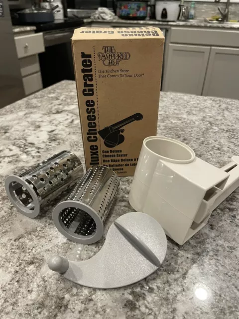 The Pampered Chef Deluxe Rotary Cheese Grater Grinder 1275 in 