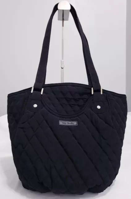 Vera Bradley Glenna Tote Purse Handbag Classic Black Microfiber NWT