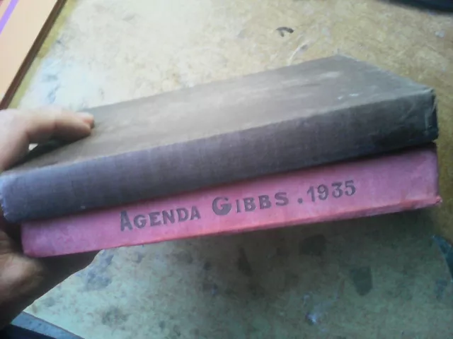 '  Agenda ' Gibbs 1935 ' + ' Agenda Del Cooperatore  1940 ' !!!!!!!!!!!!!!!!!!!! 2