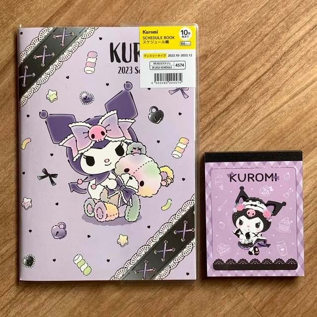 KUROMI SANRIO 2023 Schedule Calendar Notebook Memo Notepad From