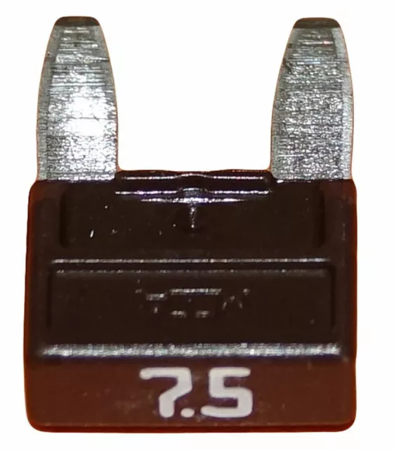 Lot 1 2 5 10 mini fusibles 7.5A auto moto à lame marron pince extracteur fusible