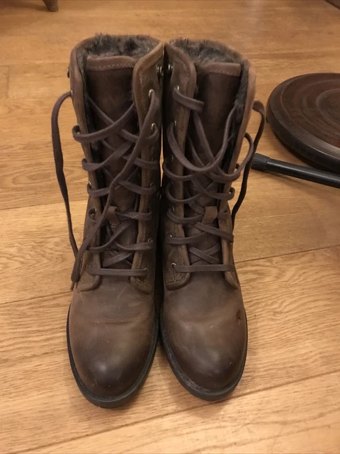 CLARKS REUNITE UP Gtx Black Leather Waterproof Two Way Lace Up