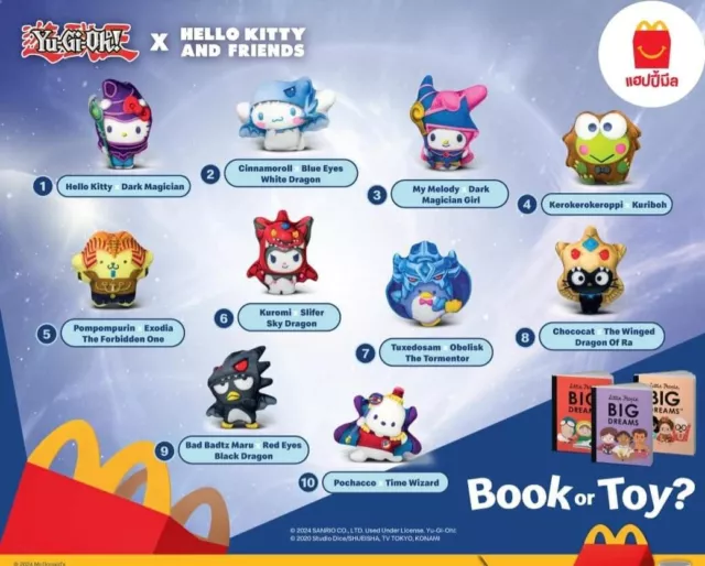 [SET] 2024 YUGIOH! x Hello Kitty and Friends McDonald's Happy meal