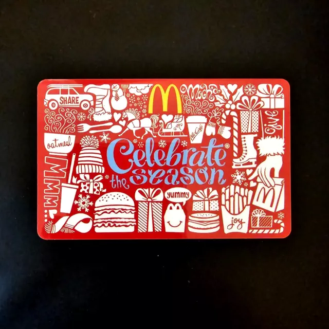 McDonalds Celebrate The Season #6104 2014 NEW COLLECTIBLE GIFT CARD $0