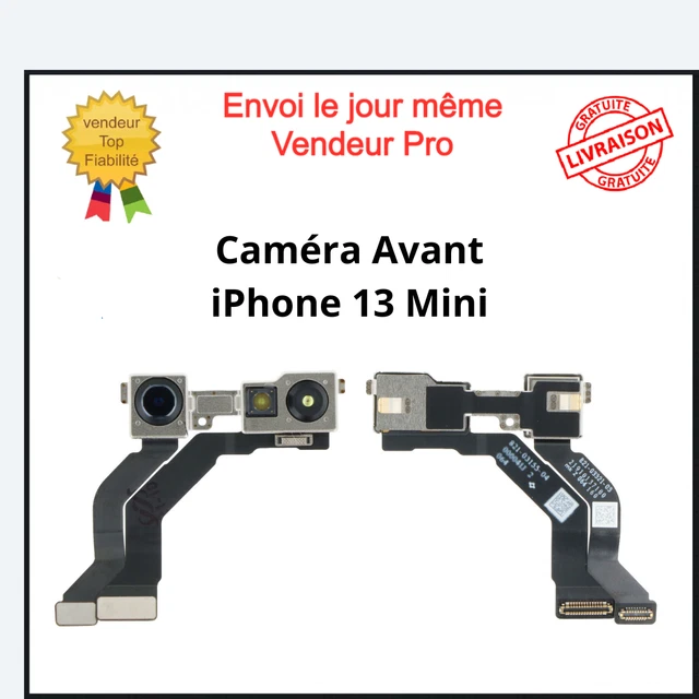 Fotocamera Frontale Con Sensore Di Prossimit&agrave; Per IPhone 5/6/7/8/Plus/X - Ricambio Nero