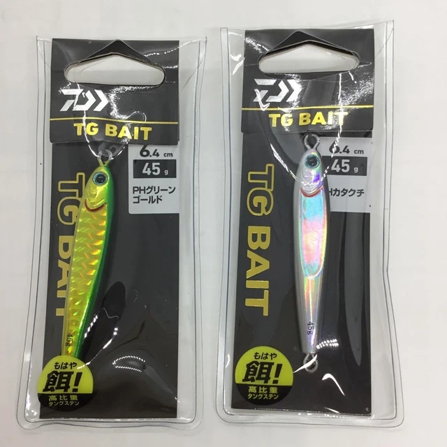 Daiwa Metal Jig TG Bait SLJ - 2.1 Oz (60g), AdelFlash Green Gold Glow Head, For Super Light Jigging