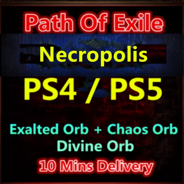 Path Of Exile Necropolis PS4 PS5 Orb POE Necropolis League PS Orbs Chaos Divine