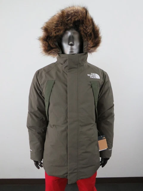 Mens The North Face Outer Boroughs Waterproof Hooded Down Parka - Taupe Green