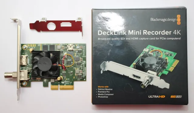 Blackmagic Design DeckLink Mini Recorder 4K (needs 4 lane PCIe)