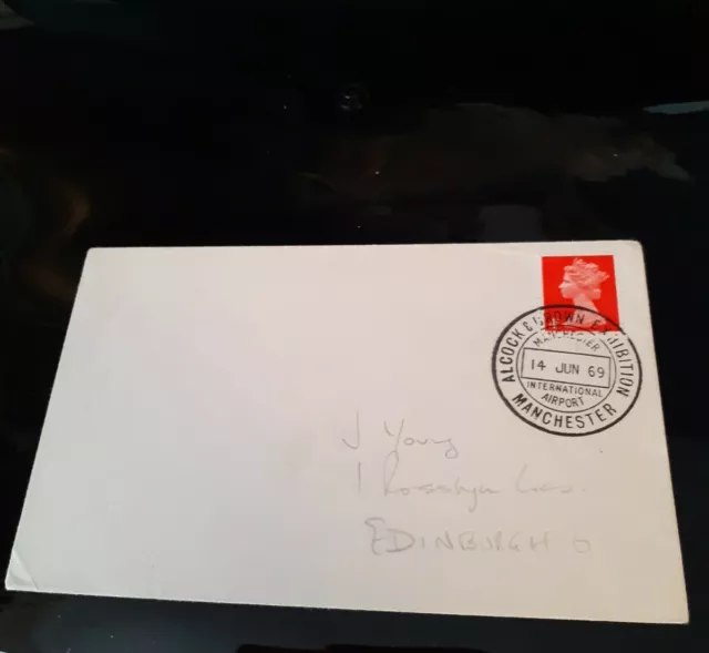 RARE 1969 ALCOCK AND BROWN GB FDC  COVER SCOTLAND BX5 # 4d stamp