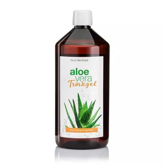 Aloe-Vera-Trinkgel | aus unverdünntem Saft | 1 Liter Flasche | Sanct Bernhard