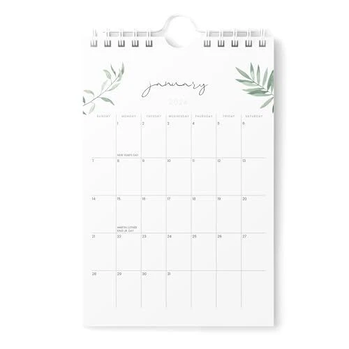 MINI CALENDAR 2025 Vertical 6x9 2025 Wall Calendar Runs Until June