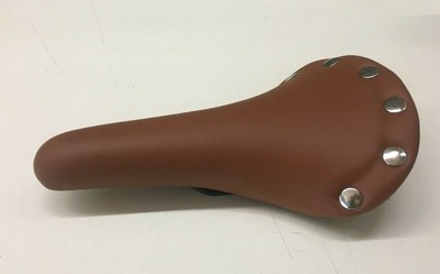 Colnago SELLA BICICLETTA DA CORSA VINTAGE BORCHIE MARRONE ANNI 60 BIANCHI COLNAGO 