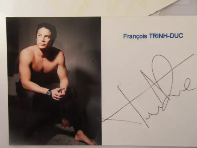 Autographe Francois Trinh-Duc sur carte photo Rugby 4