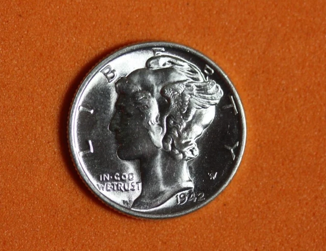 1942- Mercury One Dime #P11614