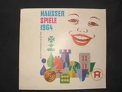 Original alter Hausser Elastolin Katalog von 1964 für Spiele Neuwertig