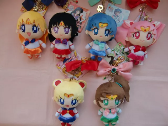 Sailor Moon  mini mascot plush  key chain   charm　6 set