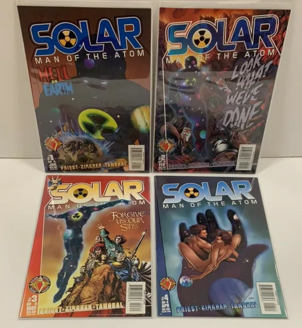 Solar Man of the Atom Hell on Earth #1-4 Complete Set Acclaim 1998 VF/NM