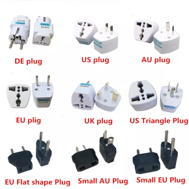 Plug converter universal travel adapter AC power plug adapter AU EU to US UK USA 2