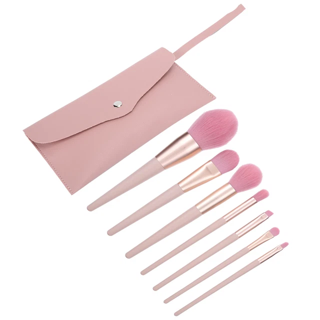 7x Set Pennelli Trucco Blush Fondo Correttore Pennello W/sacchetto