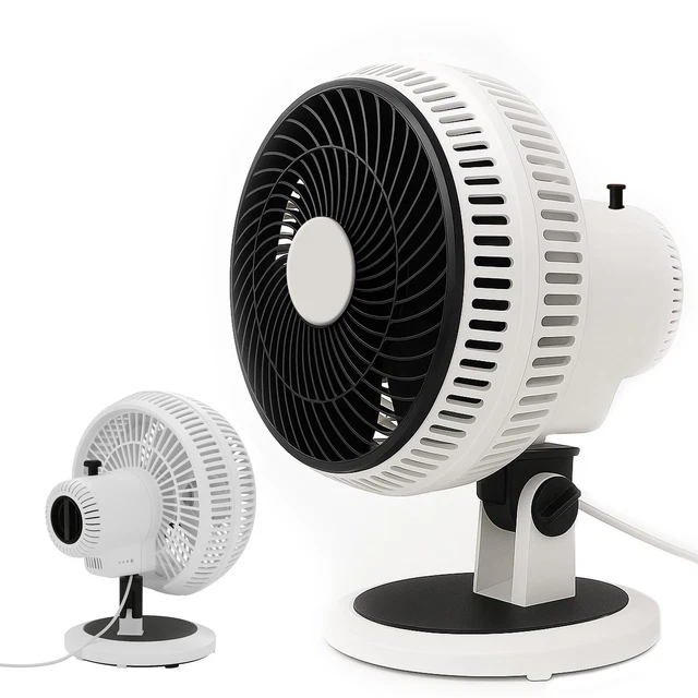 Ventilatore Oscillante Auto Ventilatore Auto 12V 25W - Ventola Oscillante Per Camper E Camion Con Pinza Ventola Raffreddamento Pinza Accendisigari - Foto 2