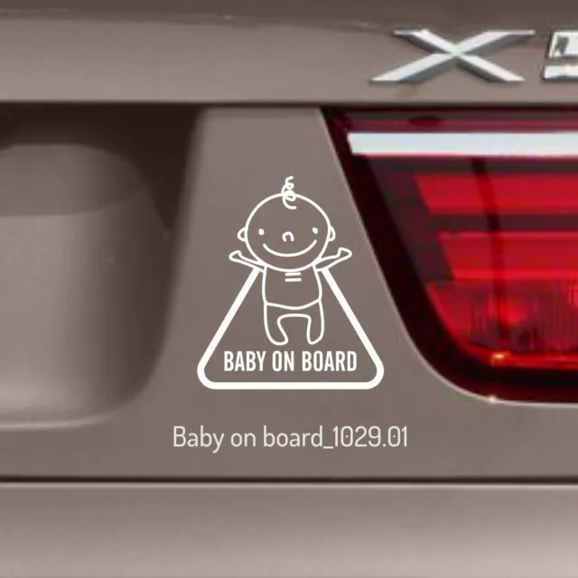 Baby on Board Car Safety Sticker Decal  Funny Kids Truck  Window Bumper Vinyl