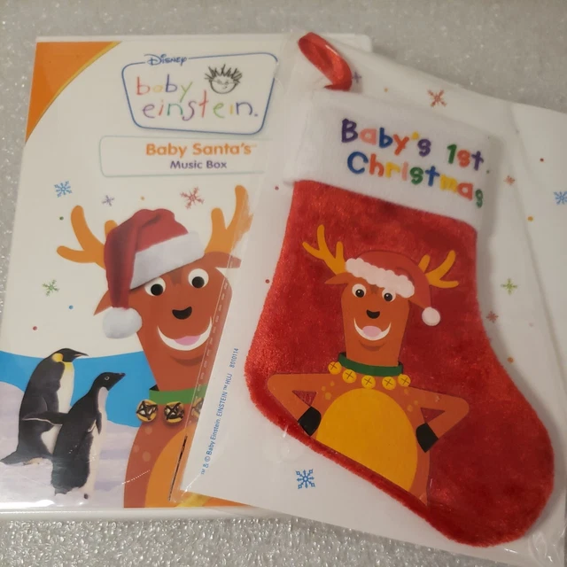 BABY EINSTEIN DVD Baby Santa's MUSIC BOX + Bonus Baby's 1st Christmas