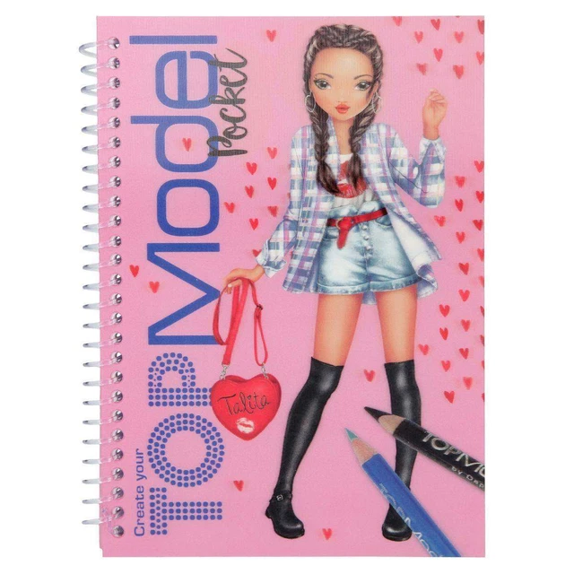 Depesche Malbuch TOPModel Pocket mit 3D Cover, sortiert