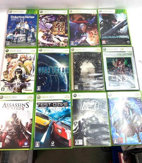 LOT OF 12 XBOX360 Microsoft JAPANESE GAME A GUNDAM STAR OCEAN TALES FALLOUT