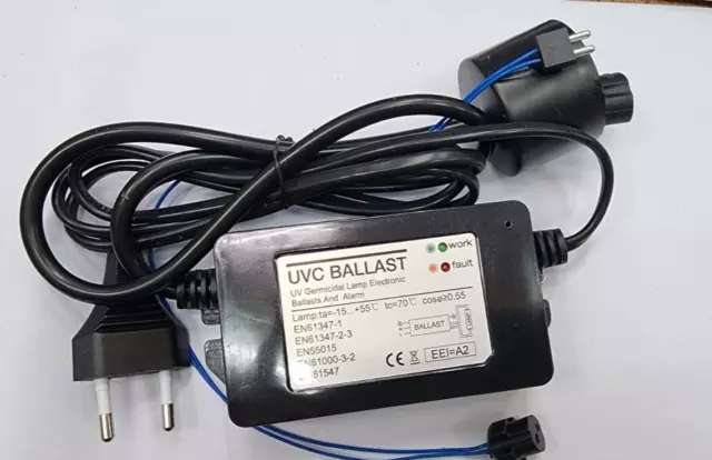 Neuf UVC Ballast EB-F16 12W-16W pour Eau UV Stérilisateur Avec LED Et Son Alarmi