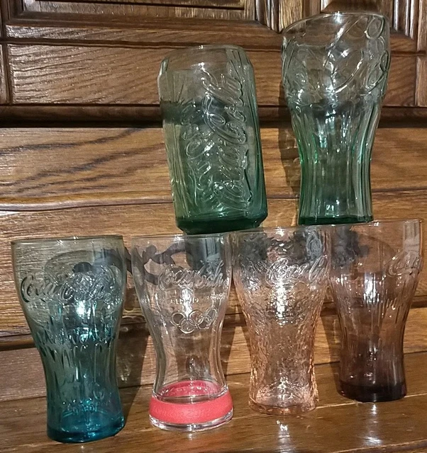 Lot De 2 Verres Collector Coca-Cola Italia, Années 1990, Neufs