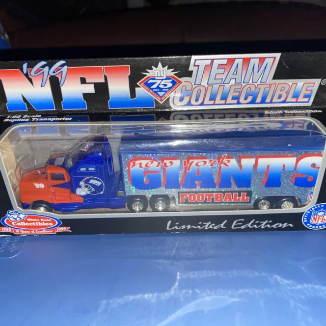 '99 NFL Team Collectible New York Giants Truck White Rose Limited Edition Boxed