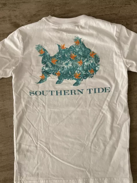 Boys Southern Tide White T Shirt
