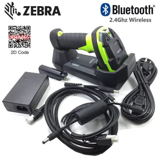 Zebra DS3678-ER2F003VZCN Bluetooth Wireless 2D Handheld Barcode Scanner USB Kit