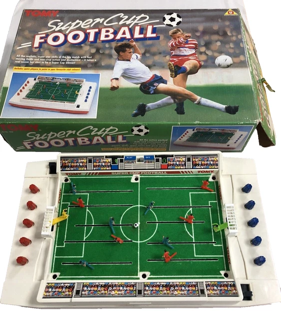 VINTAGE TOMY SUPER Cup Football Electronic Table Top Game, Boxed